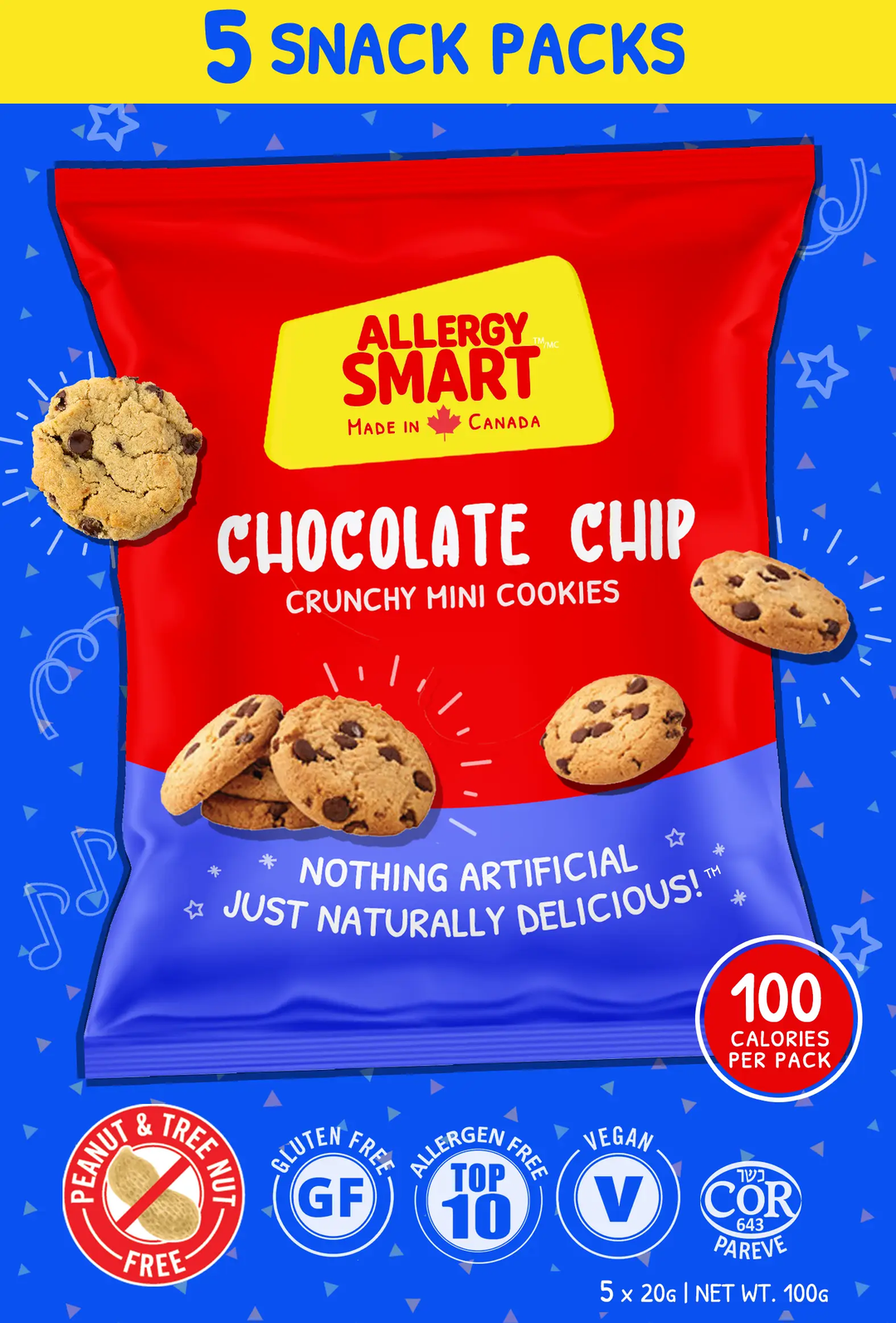 Chocolate Chip Mini Cookies 5x20g