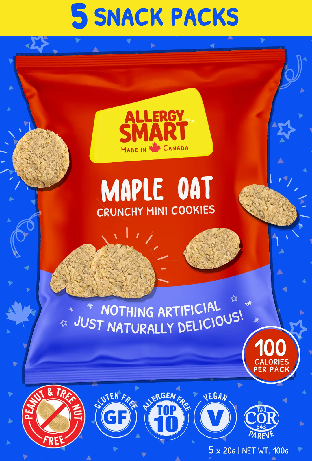 Maple Oat Mini Cookies 5x20g