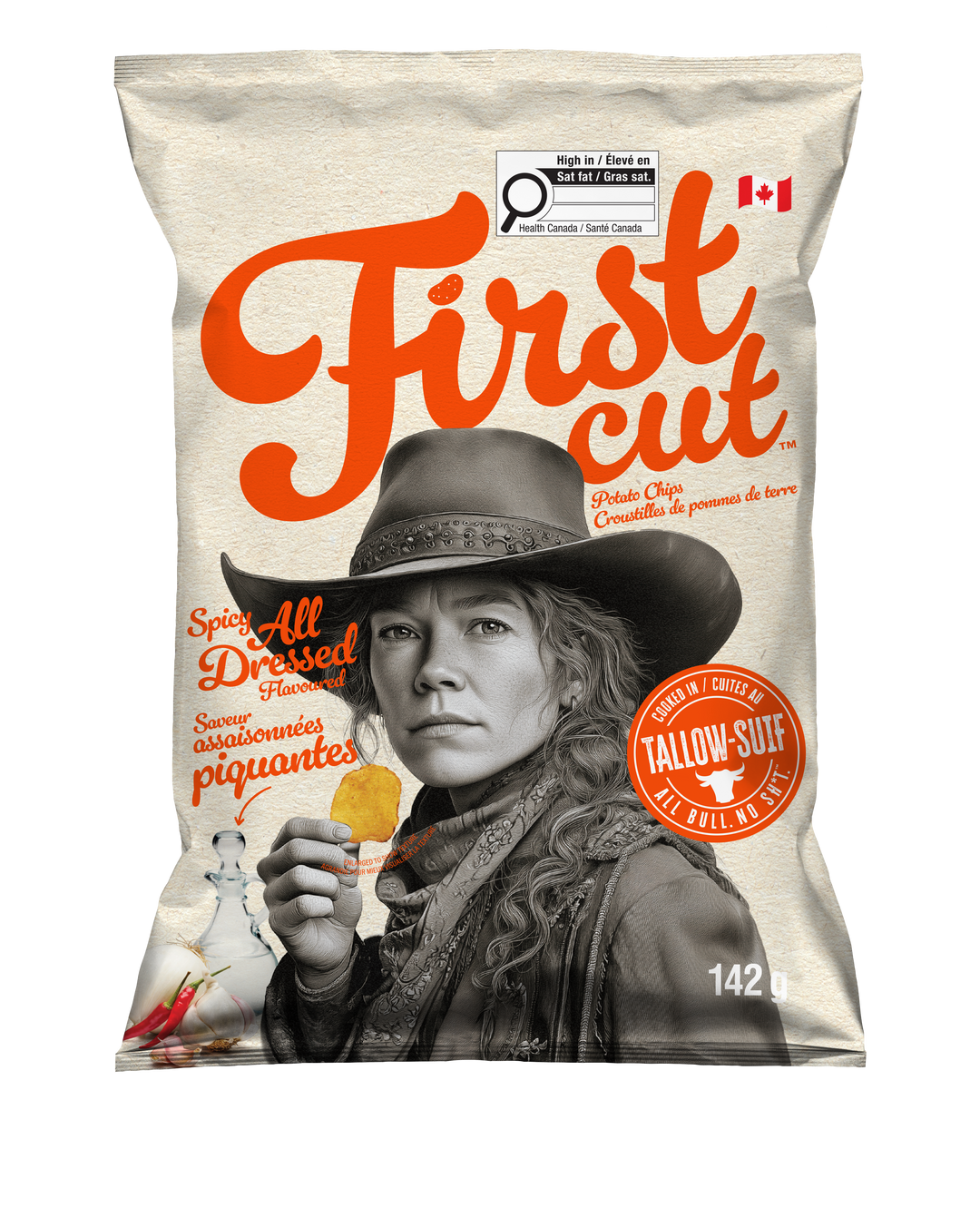 Spicy All Dressed Tallow Chips 142g