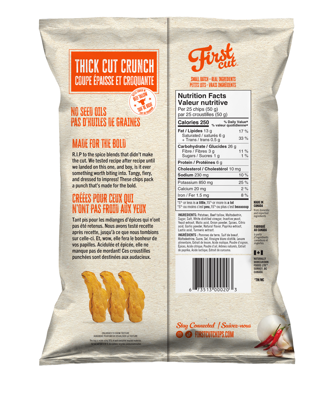 Spicy All Dressed Tallow Chips 142g