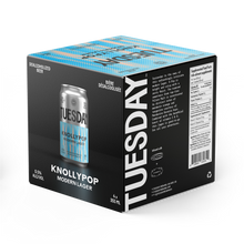 Load image into Gallery viewer, Knollypop Modern Lager Dealcohol Beer 4x355ml