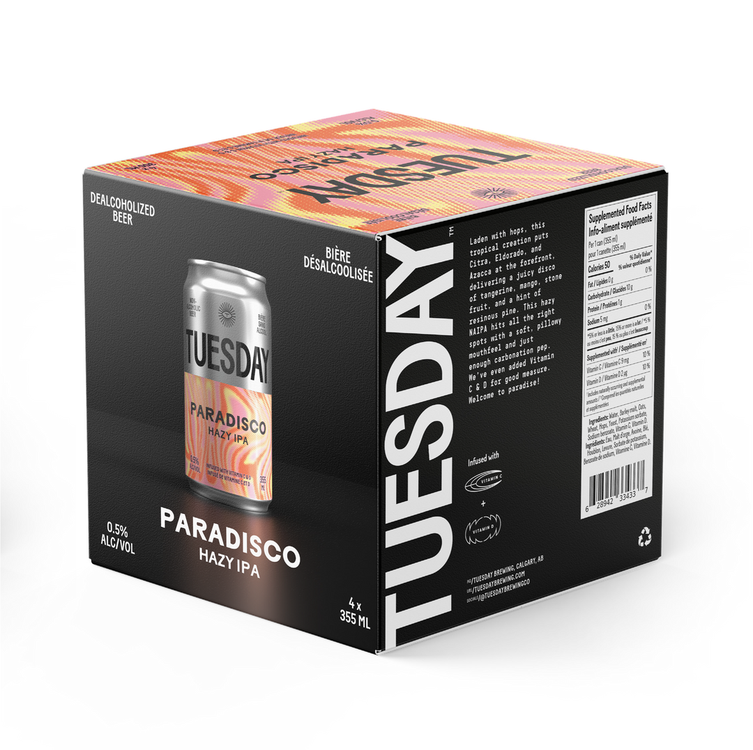 Paradisco Hazy Ipa Dealcohol Beer 4x355ml