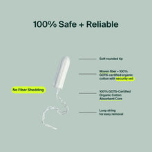 Load image into Gallery viewer, Non-Applicator Tampons - Regular 18ct