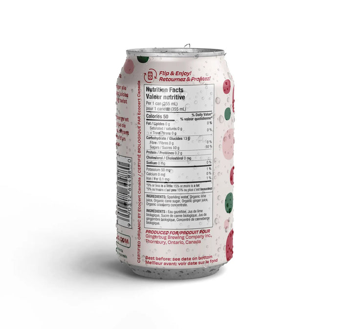 Cranberry Prebiotic Ginger Beer 355ML
