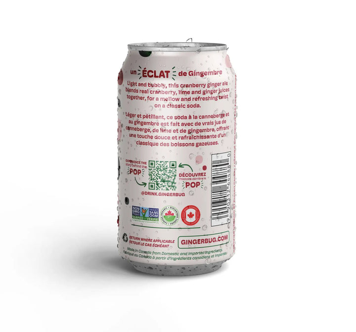 Cranberry Prebiotic Ginger Beer 355ML