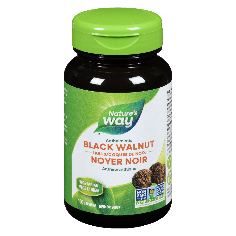 Black Walnut Hulls / 100 capsules