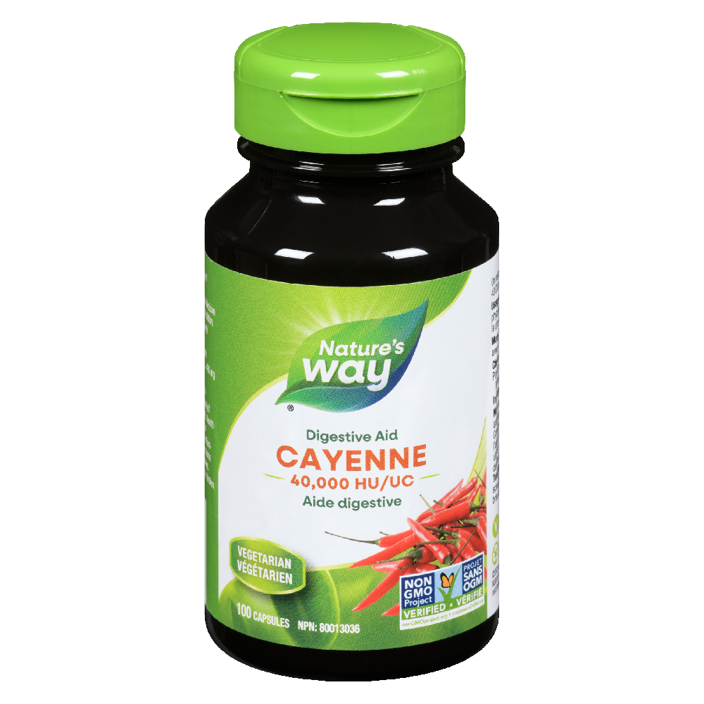 Cayenne, 40,000 HU / 100 capsules