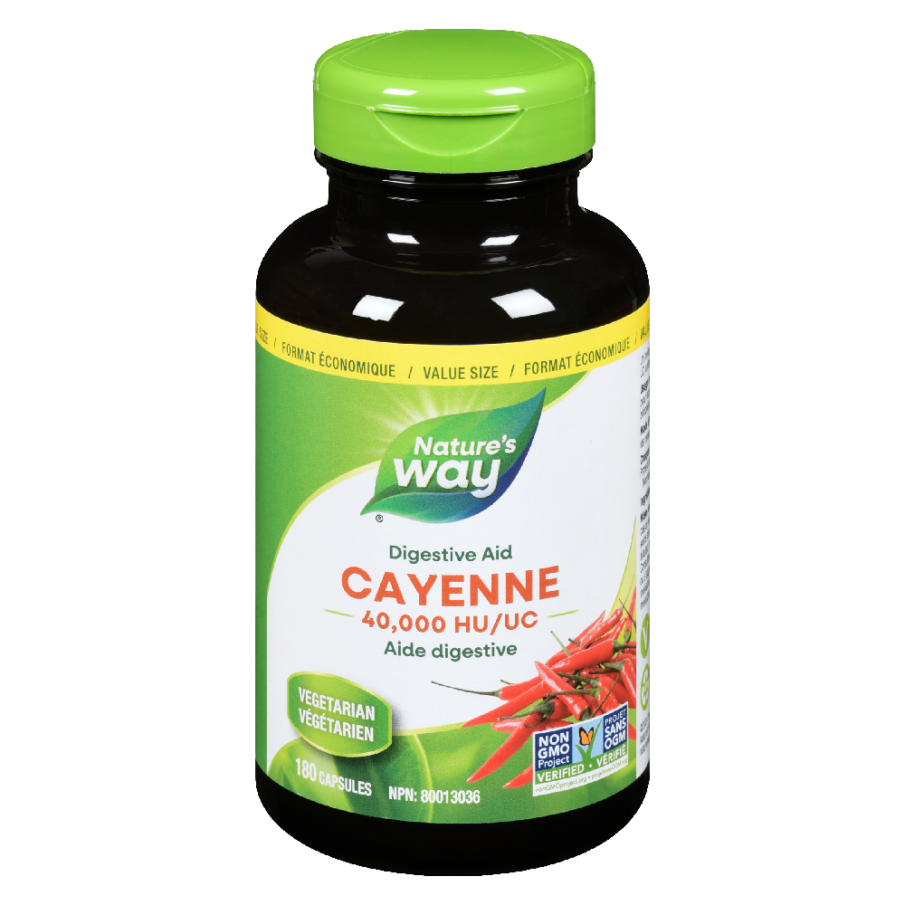 Cayenne, 40,000 HU / 180 capsules