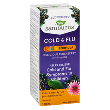 Load image into Gallery viewer, Kids Sambucus Cold and Flu Care, Syrup / 4 fl oz (120 ml)
