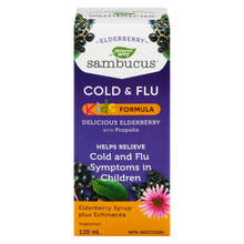 Load image into Gallery viewer, Kids Sambucus Cold and Flu Care, Syrup / 4 fl oz (120 ml)
