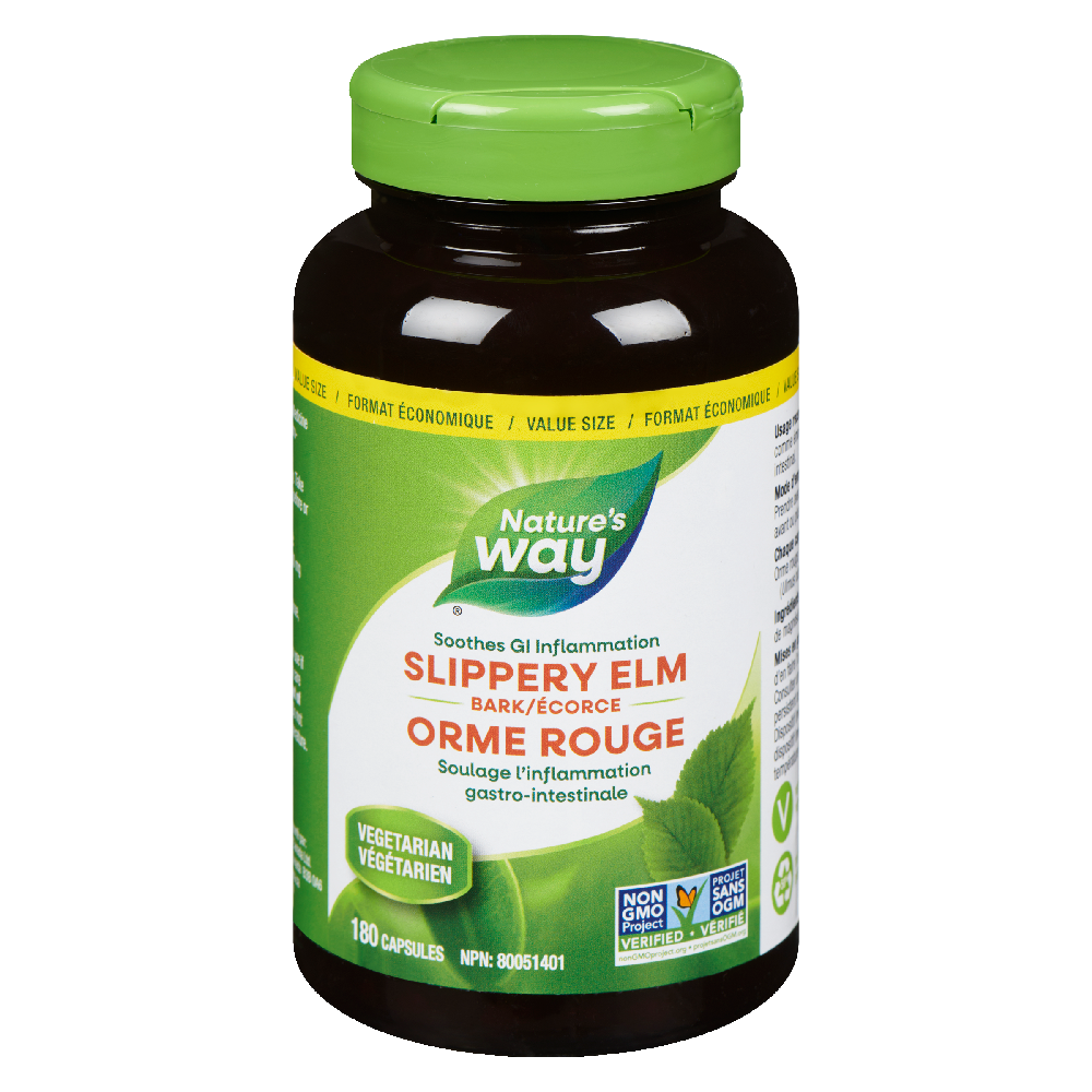 Slippery Elm Bark 180 capsules