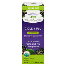 Load image into Gallery viewer, Organic Sambucus Cold and Flu Care, Syrup / 8 fl oz (240 ml)
