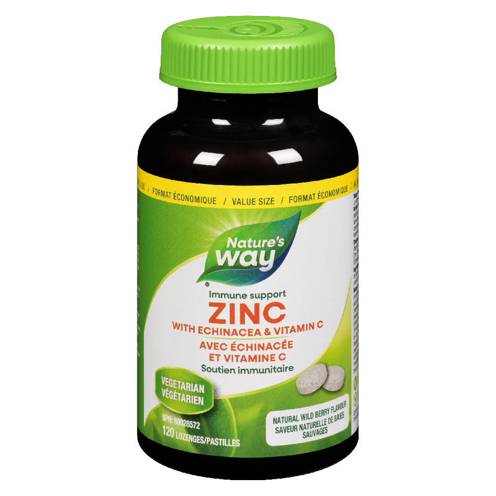 Zinc with Echinacea &amp; Vitamin C / 120 lozenges
