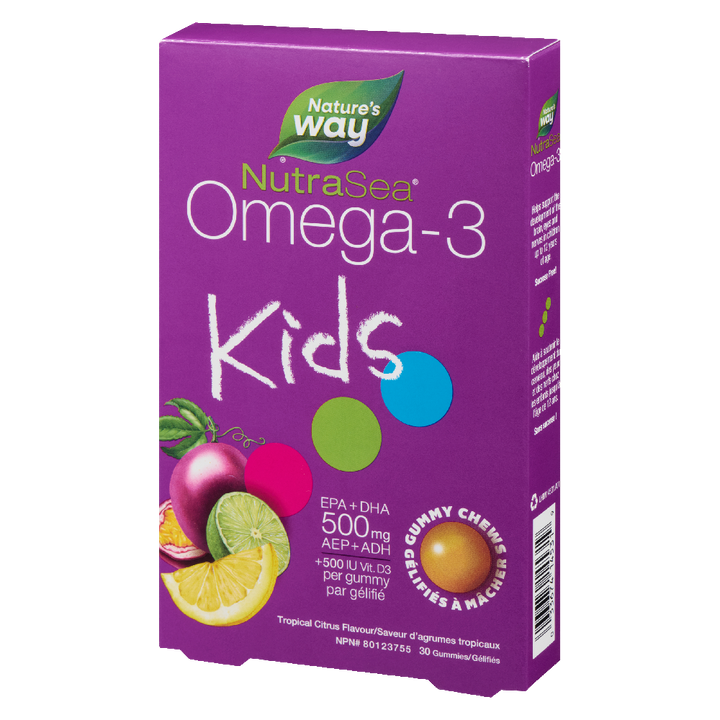 NutraSea Kids Omega-3 gummies tropical citrus 30s