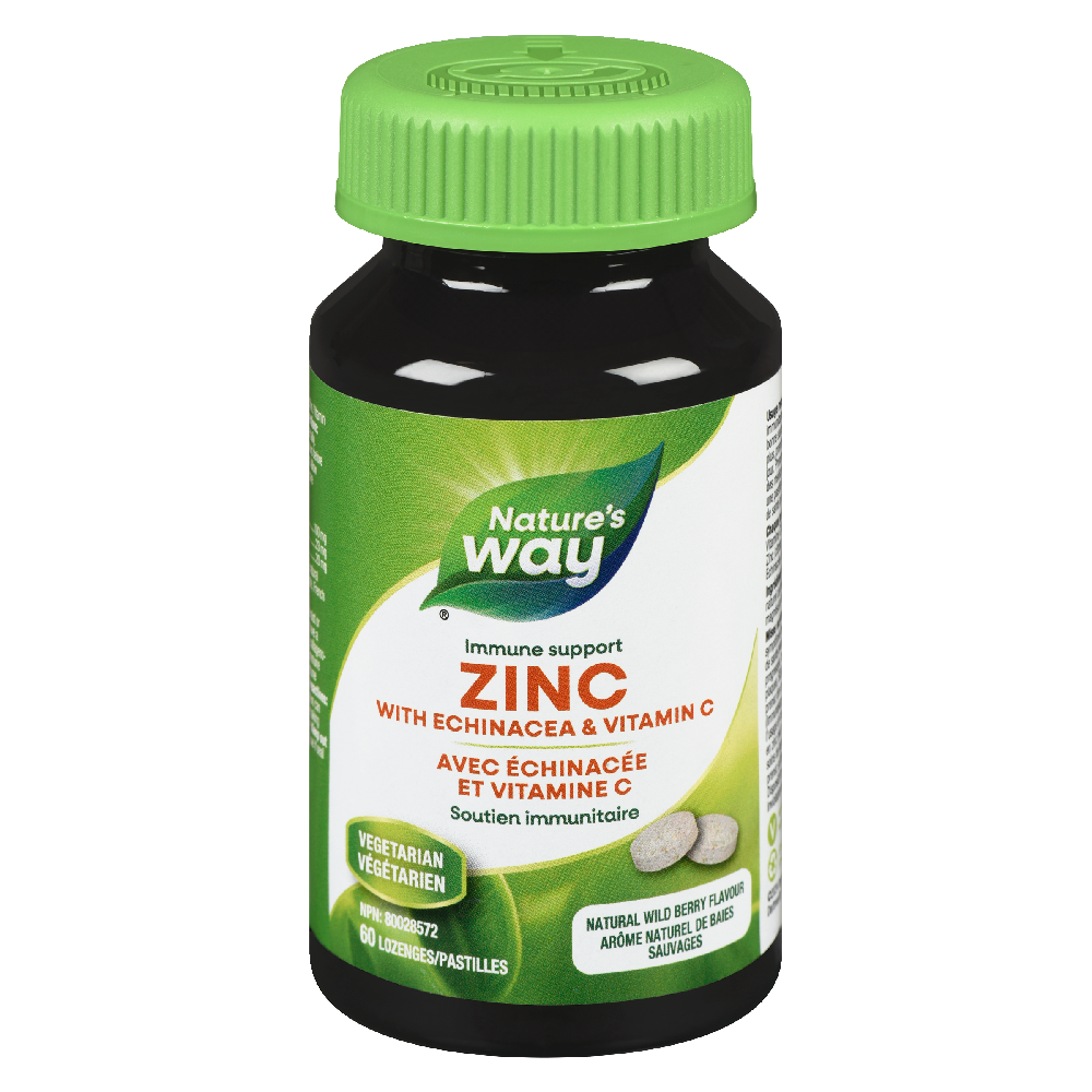 Zinc with Echinacea &amp; Vitamin C / 60 lozenges