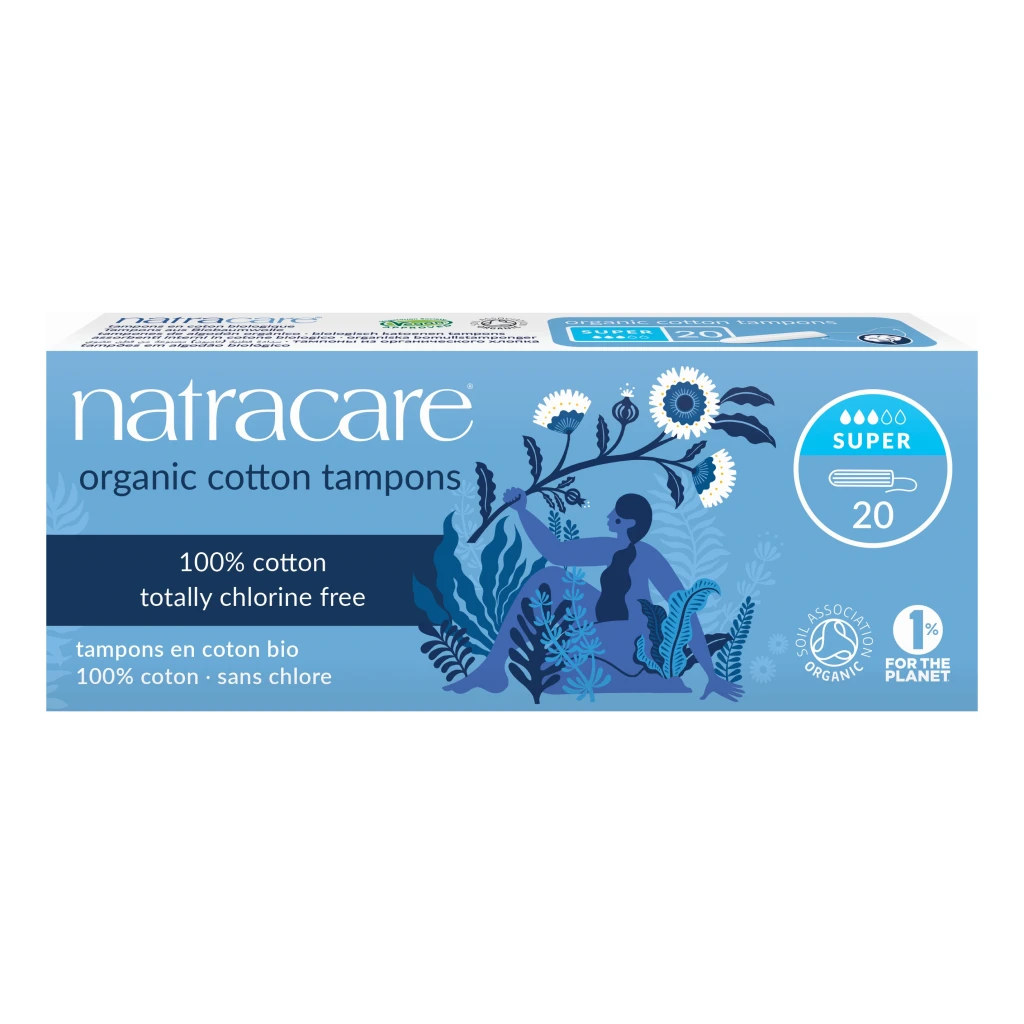 ORGANIC Super Non-Applicator Tampons by NatraCare