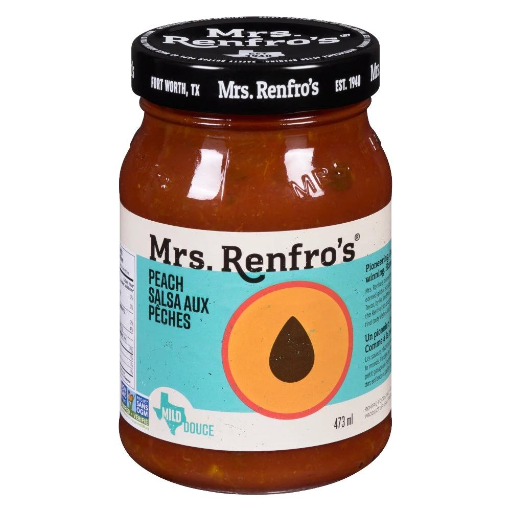 Mrs Renfros Salsa Peach 473ml