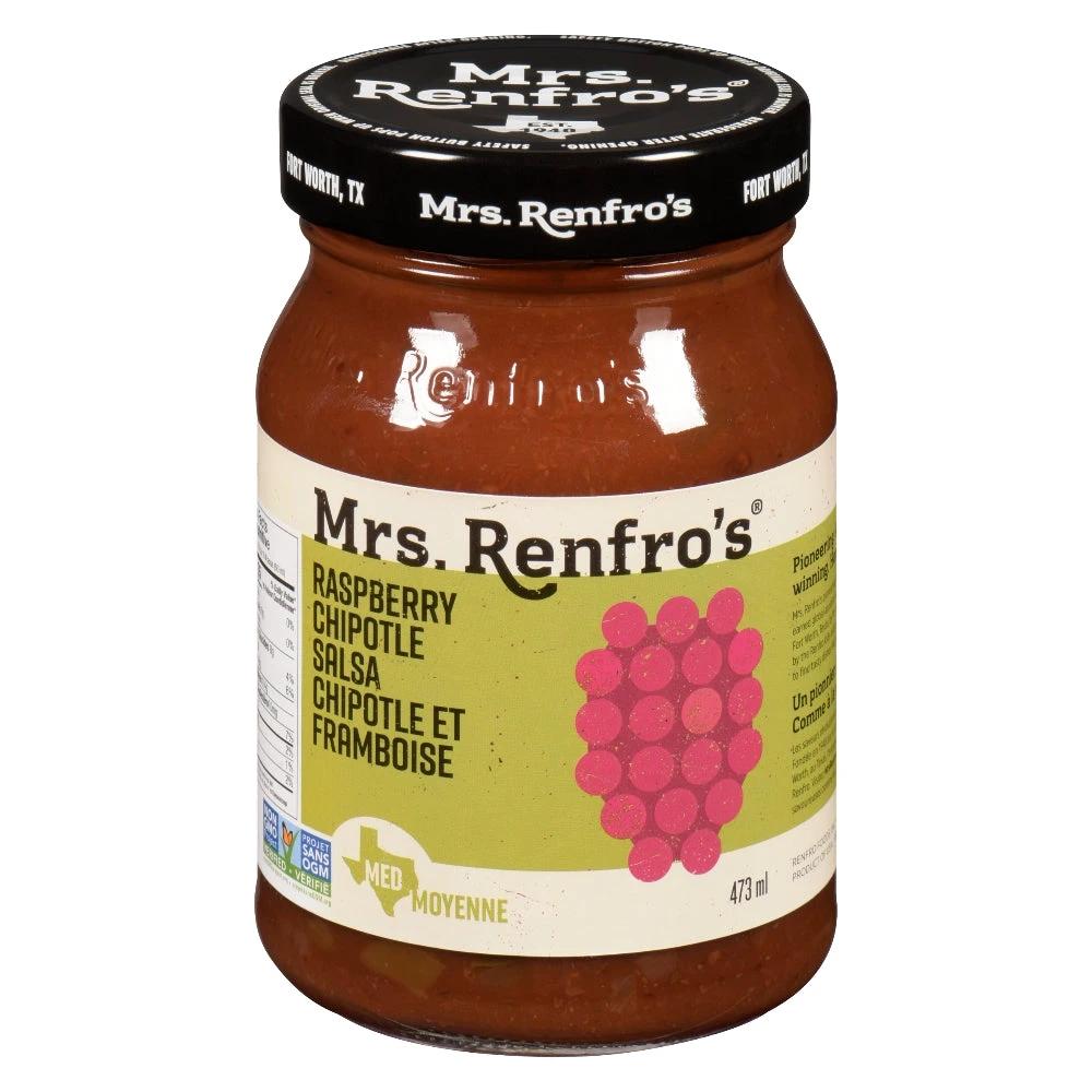 Mrs Renfros Salsa Chipotle Raspberry 473ml