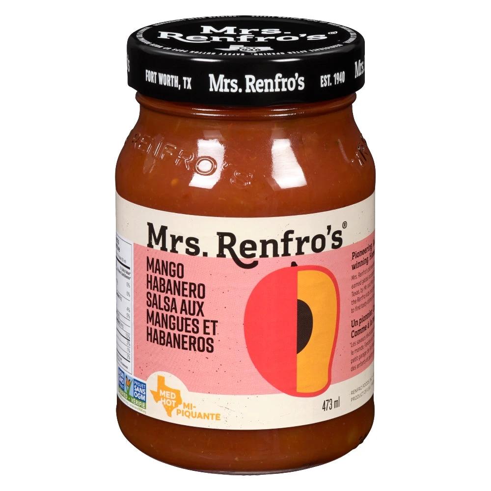 Mrs Renfros Salsa Mango Habanero 473ml