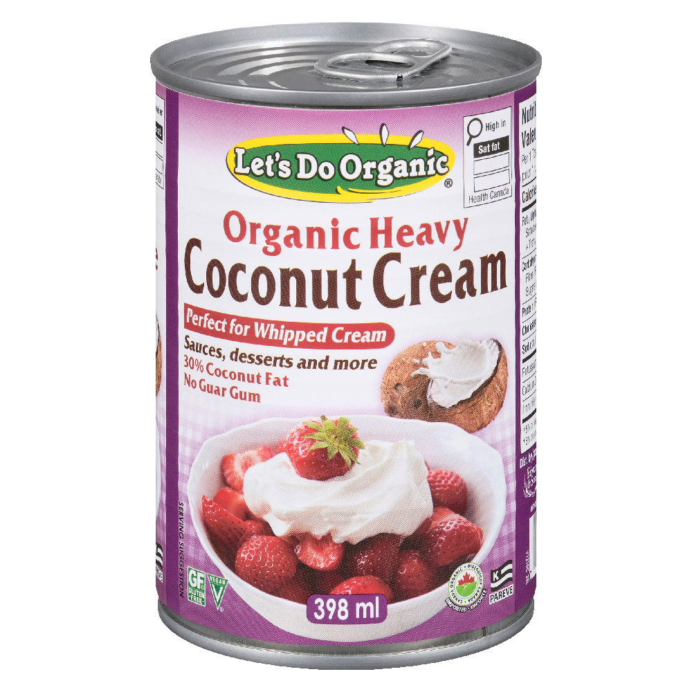 Organic Heavy Coconut Cream 30% Fat 398ml