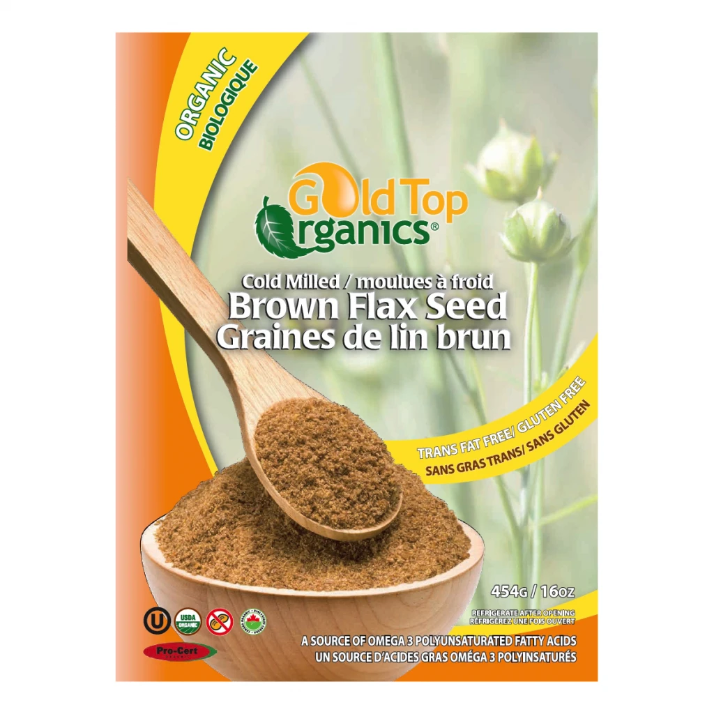 Cold Milled Brown Flax Seed by Gold Top