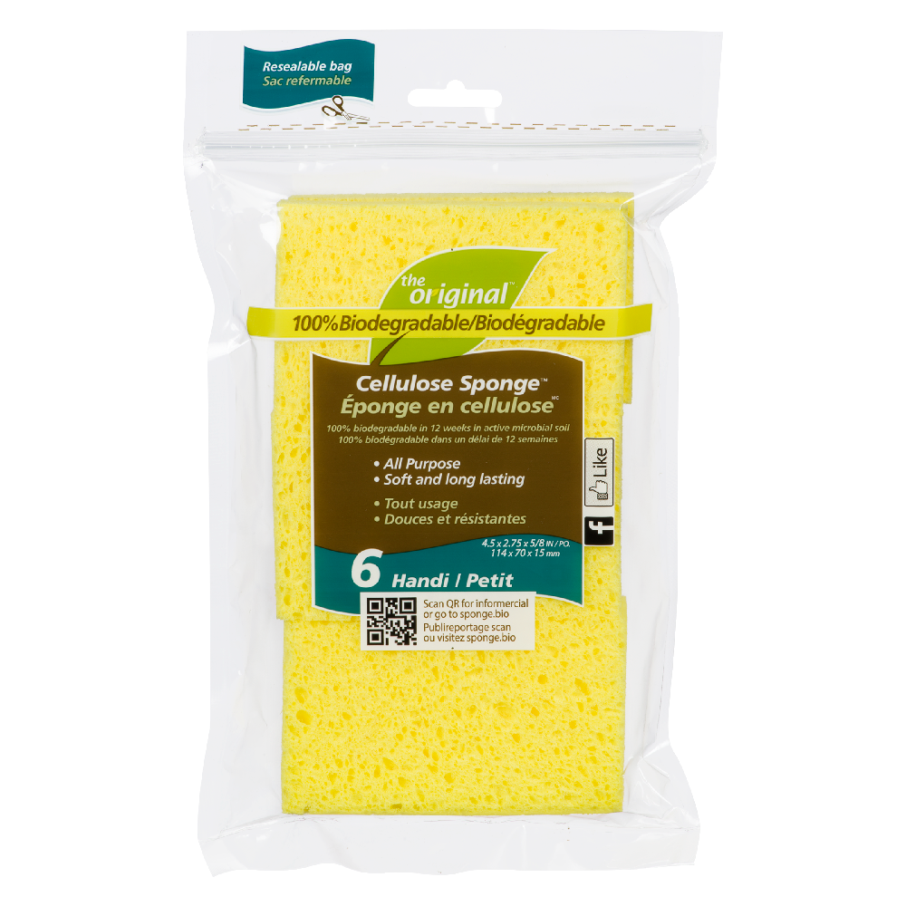 Cellulose Sponge Sm 6ct