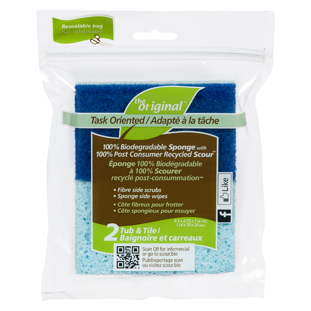 Tub Sponge Scour 2ct