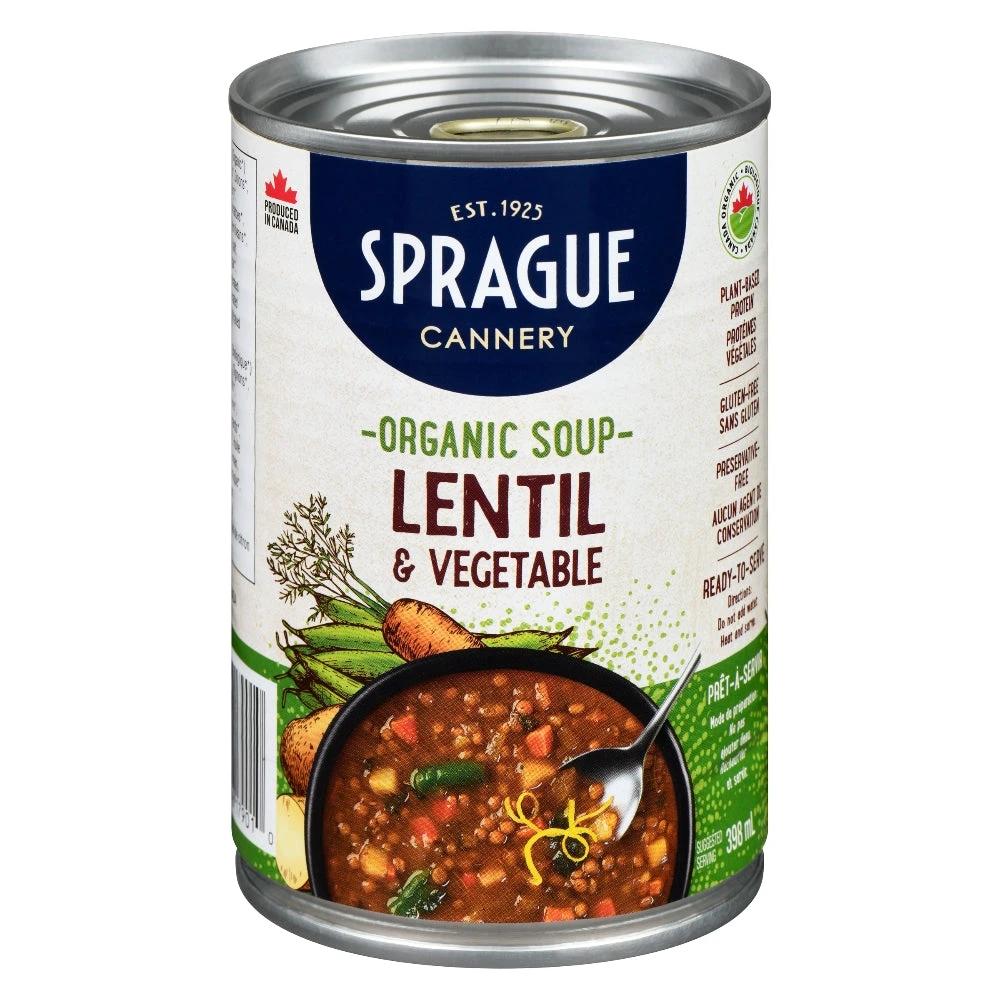 Organic Lentil Soup with Vegetables