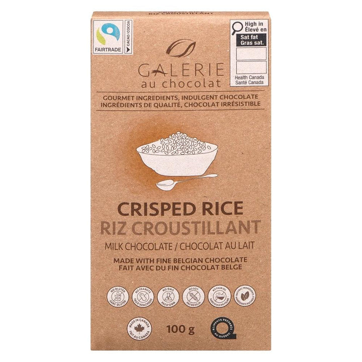 Crisped Rice Milk Chocolate Bar 100g