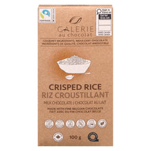 Load image into Gallery viewer, Crisped Rice Milk Chocolate Bar 100g