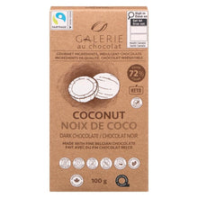Load image into Gallery viewer, Dark Coconut Bar 100g