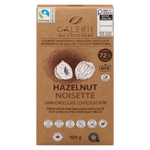 Load image into Gallery viewer, Hazelnut Dark Chocolate Bar 100g