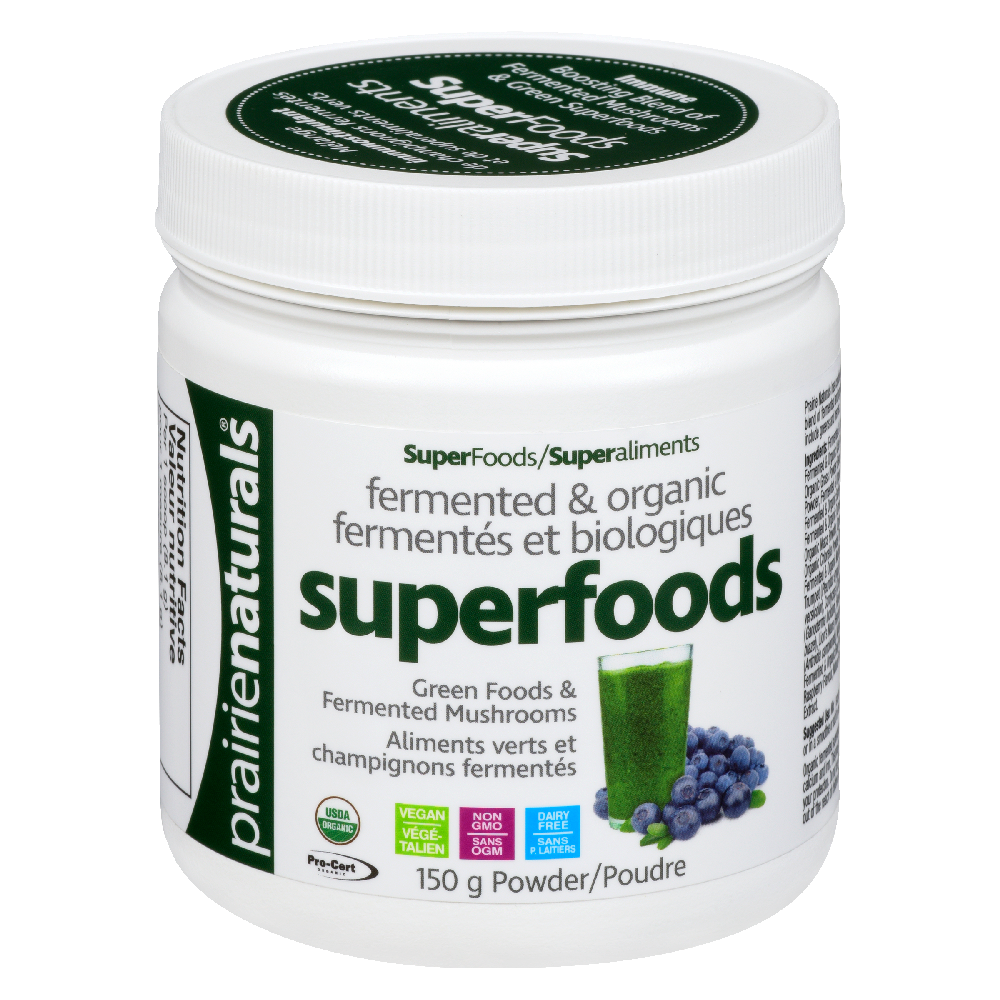 Prairie Naturals. Fermented, Organic Superfoods. 150G.