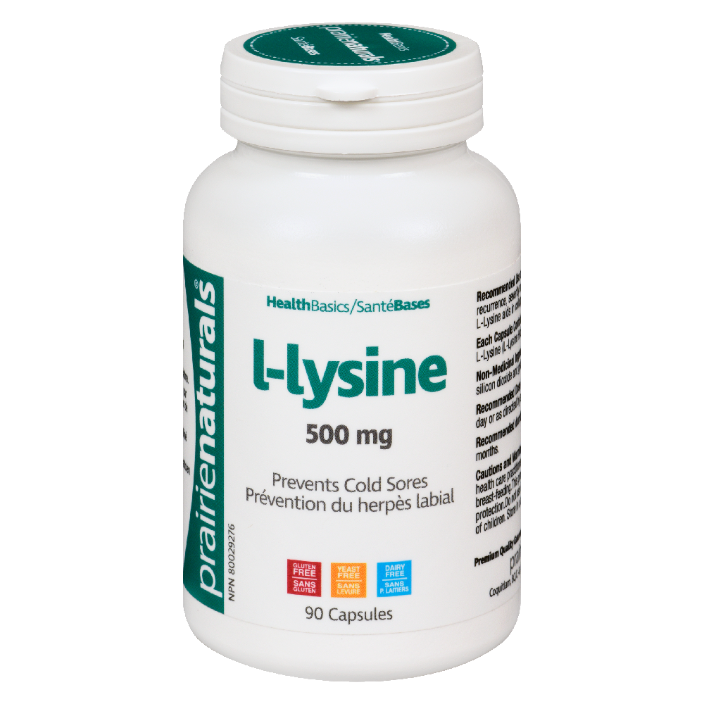 Prairie Naturals. L-Lysine. 90 Caps.