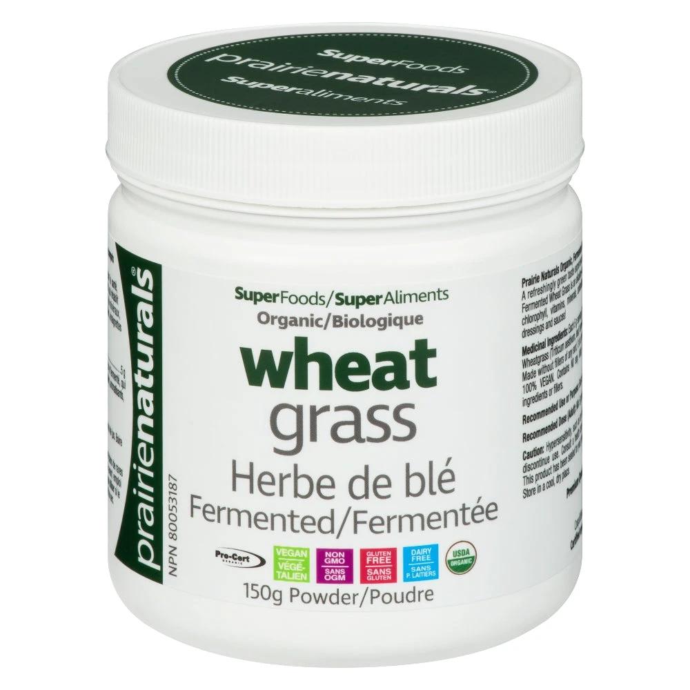 Prairie Natural. Fermented, Organic Wheat Grass. 150G.