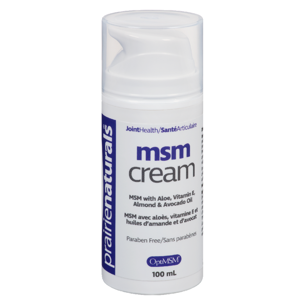 Prairie Naturals. MSM Cream OPTIMSM Cream.