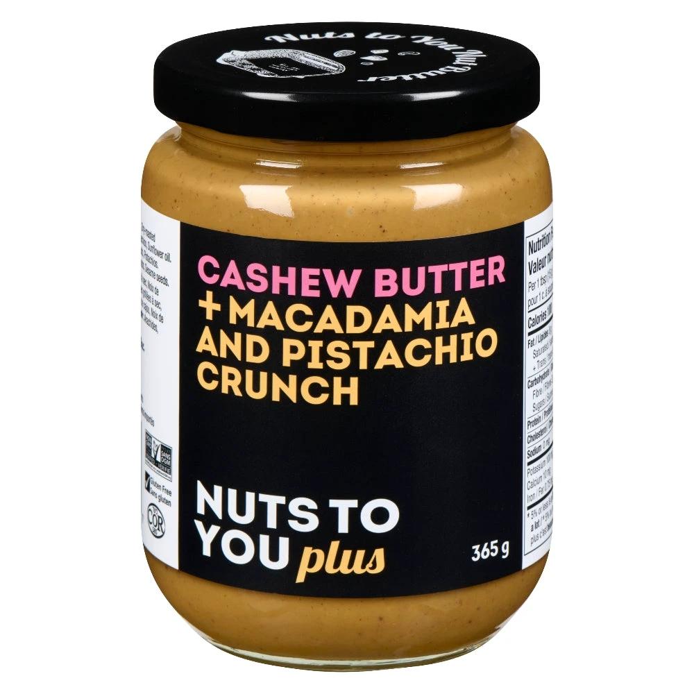 Cashew Butter + Macadamia and Pistachio Crunch