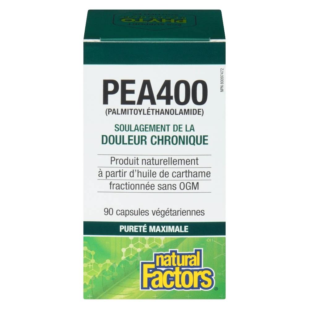 Natural Factors PEA400  Palmitoylethanolamide    90 Vegetarian Capsules