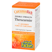 Load image into Gallery viewer, Natural Factors Theracurmin� CurcuminRich&trade;  Double Strength    120 Vegetarian Capsules
