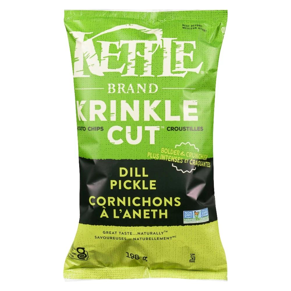 Krinkle Cut Dill Pickle Chips 198g