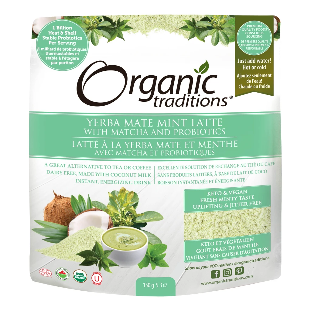 Yerba Mate Mint Latte by Organic Traditions