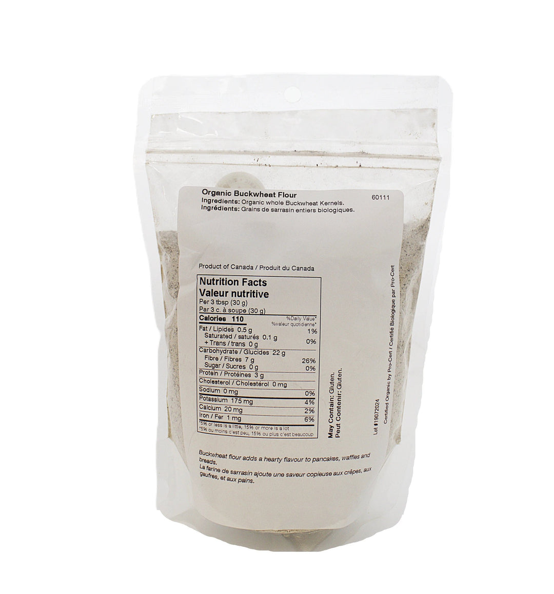 Flour Buckwheat Organic 400g by Westpoint