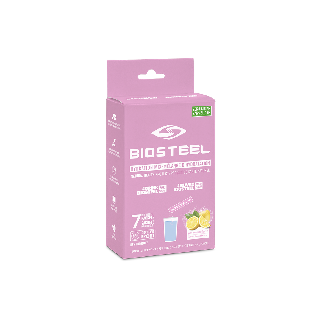 Biosteel - Hydration Mix On-The-Go Sachets 7 x 7g Pink Lemonade