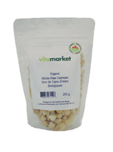 Load image into Gallery viewer, Cashews Whole Organi 200g by Vita Market