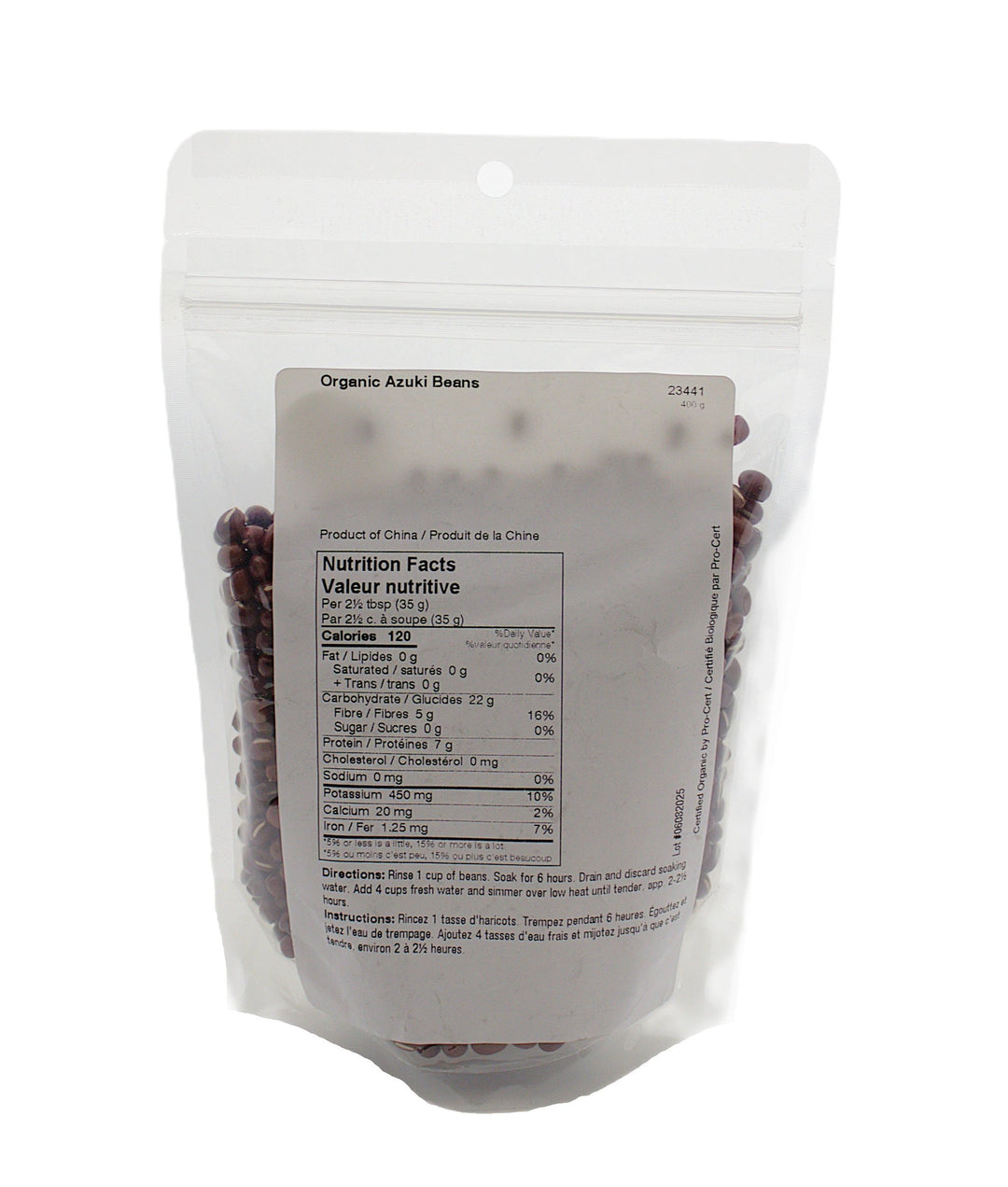 Beans Azuki Organic 400g by Vita Market