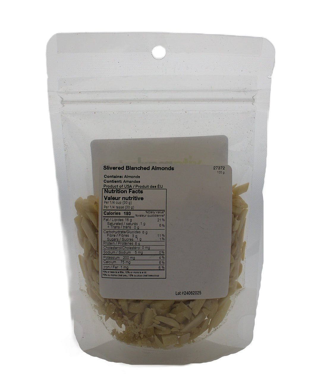 Almonds Slivered 100 100g