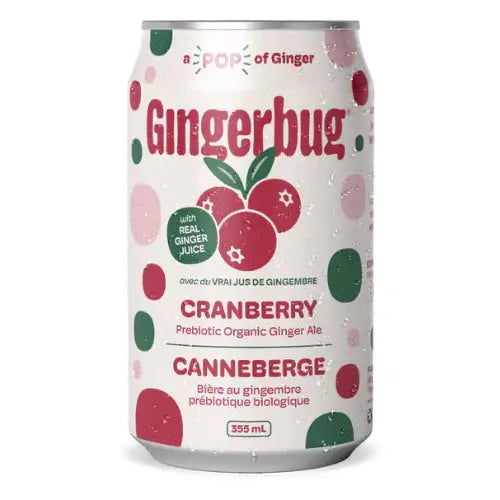 Cranberry Prebiotic Ginger Beer 355ML