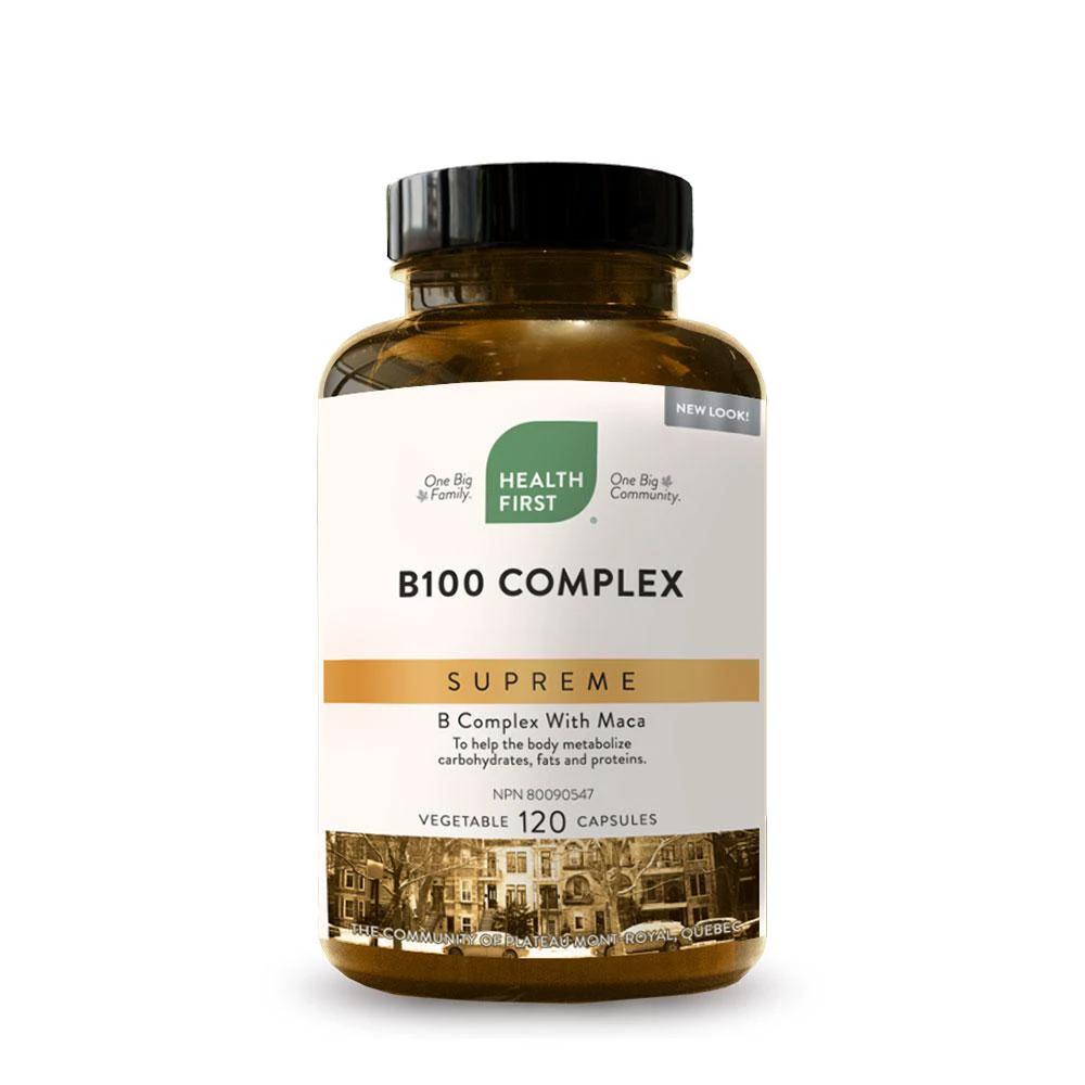 Health First B100 Complex Supreme, 120 vegetable capsules by Health First