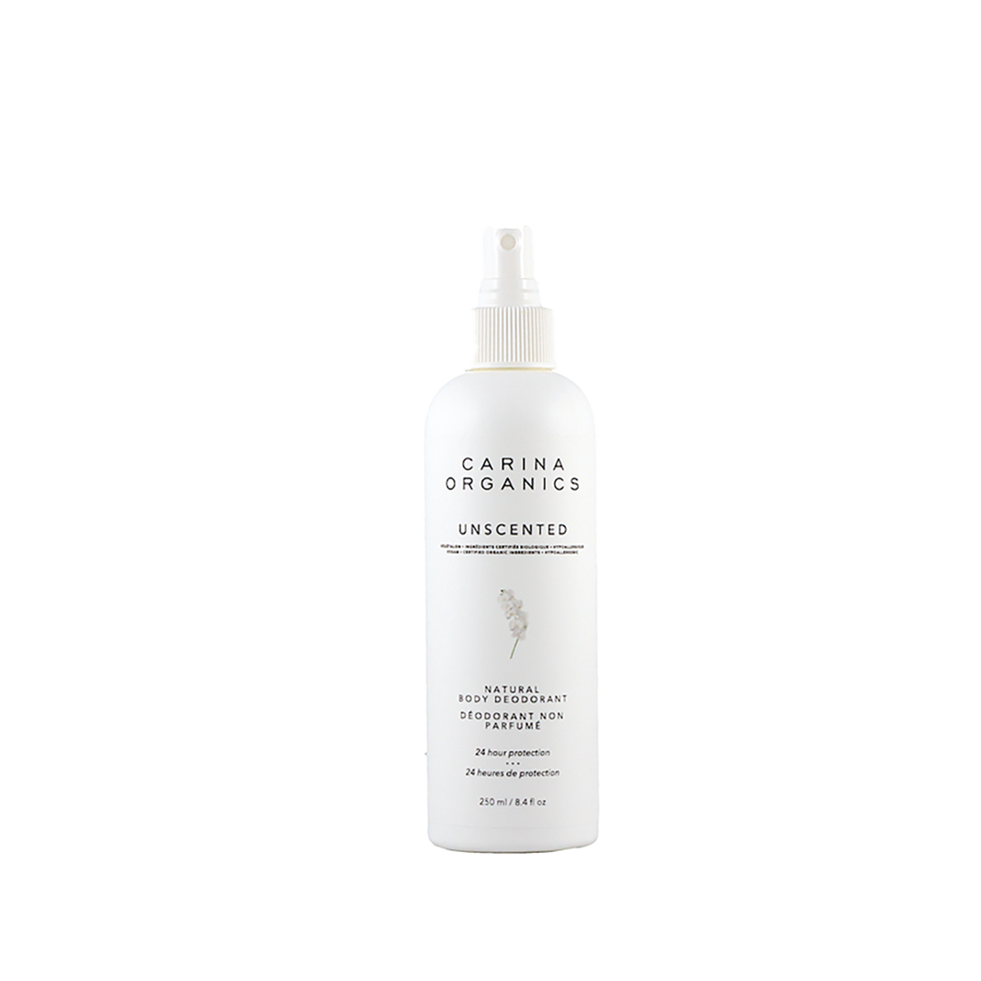 Unscented Deodorant Spray 250ml by Carina Organics