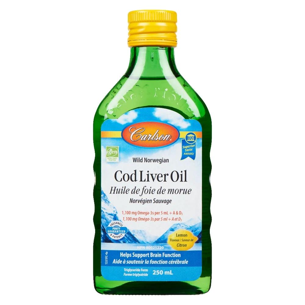 Norwegian Cod Liver Oil Lemon 250Ml